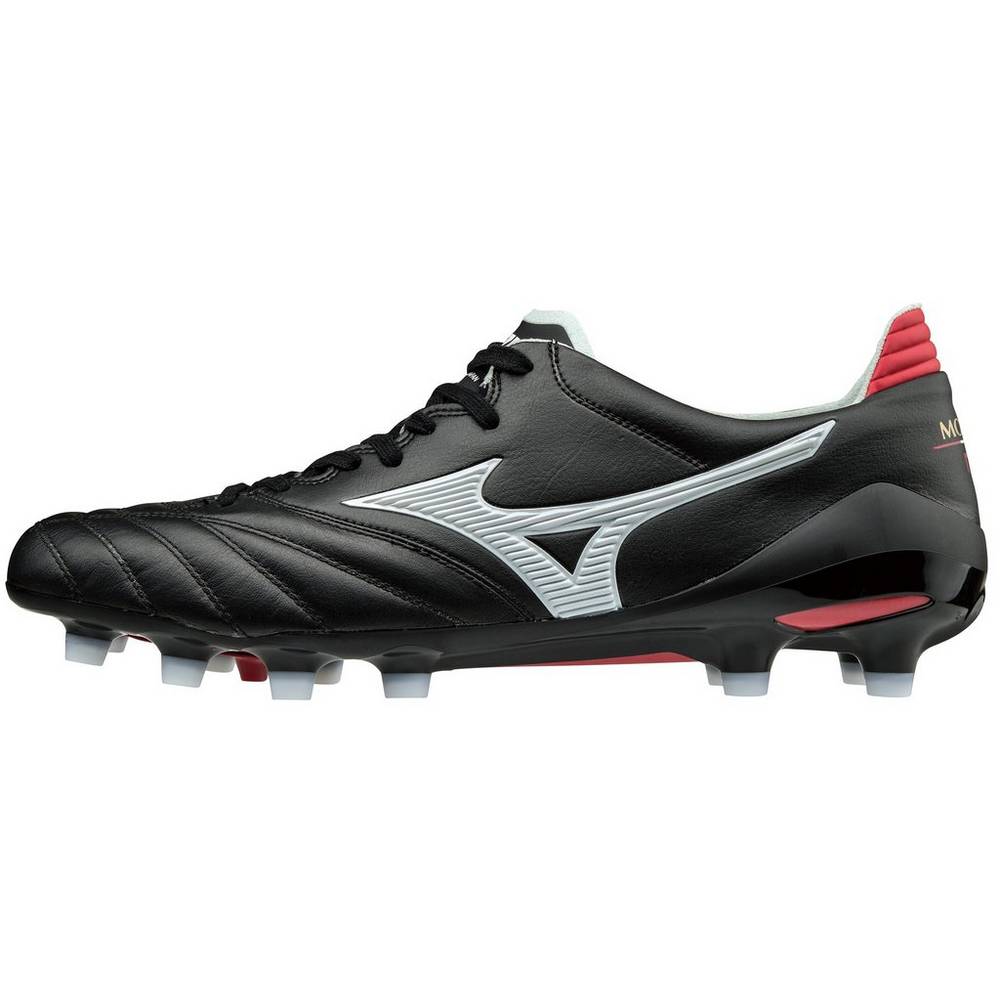 Tacos de Futbol Mizuno Morelia Neo II Made in Japan Para Hombre Negros/Blancos 5374160-MI